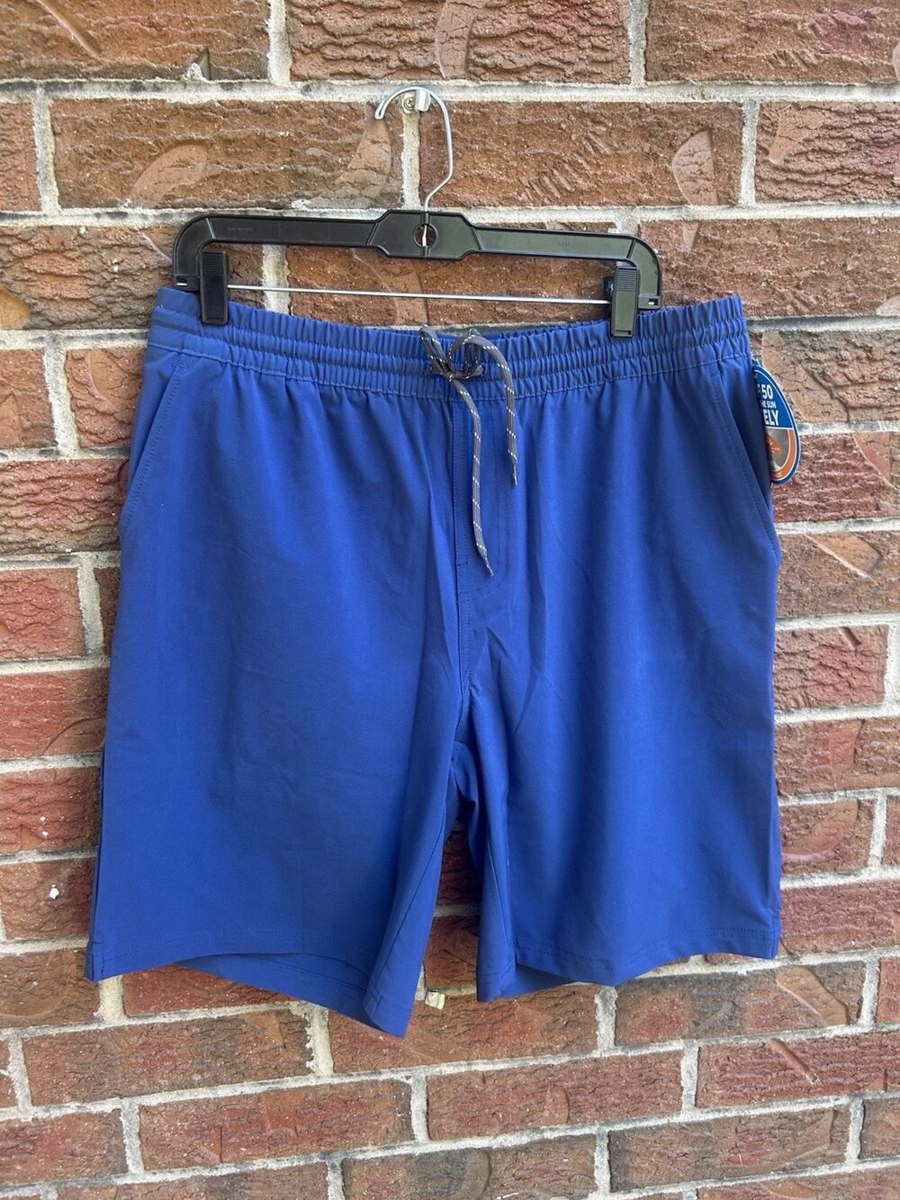 Columbia Hybrid Water Short Blue UPF 50 Water Resistant Drawstring 9" Inseam